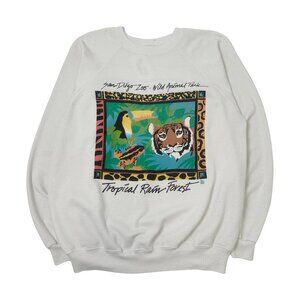 Vintage San Diego Zoo Tropical Rain Forest Crewneck XL